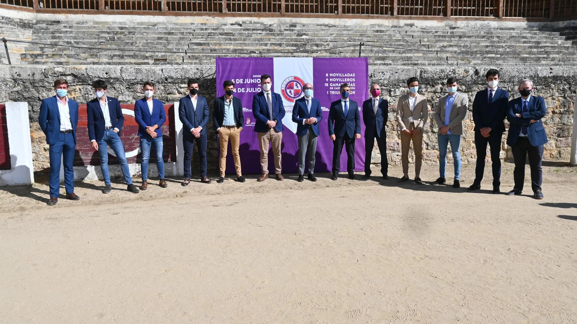 Junta y Fundación Toro de Lidia presentan la segunda edición del Circuito de Novilladas en la Plaza de Toros de Medina de Rioseco (Valladolid)
