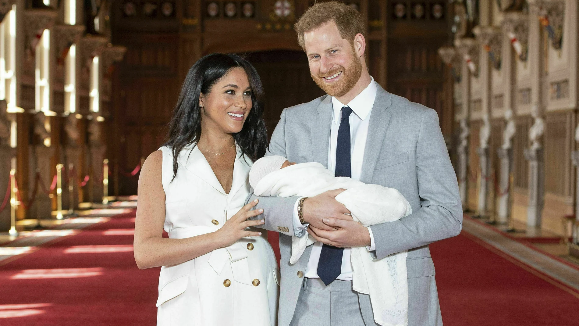 Meghan Markle, el príncipe Harry y su hijo Archie