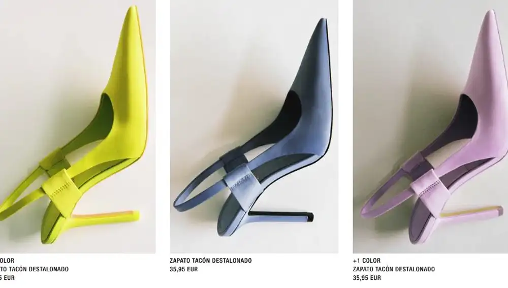 La nueva sección de zapatos de fiesta de Zara.