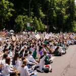 Protestas de los Médicos Internos Residentes ante el Ministerio de Sanidad
