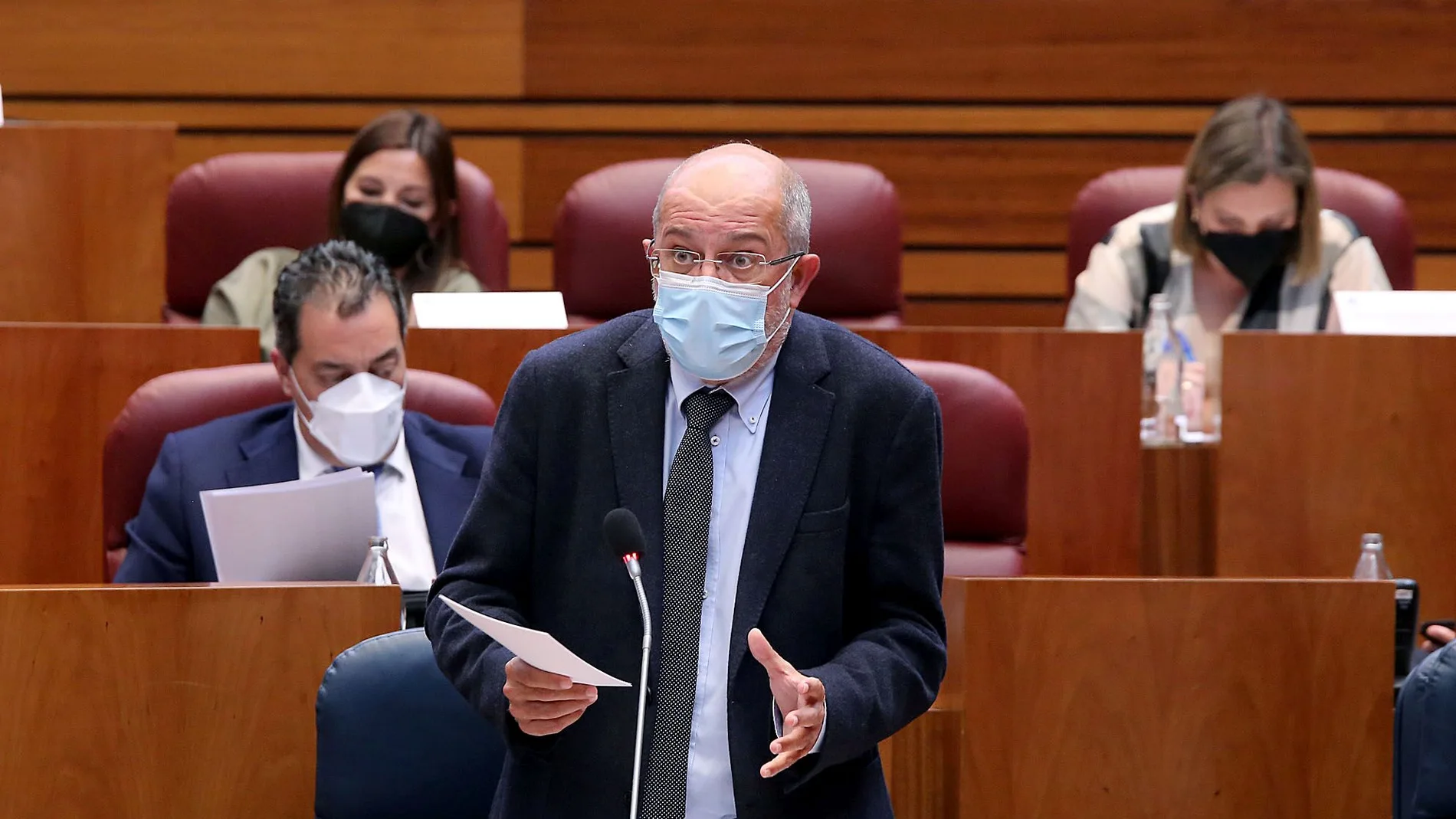 El vicepresidente de la Junta, Francisco Igea, durante una de sus intervenciones en el Pleno