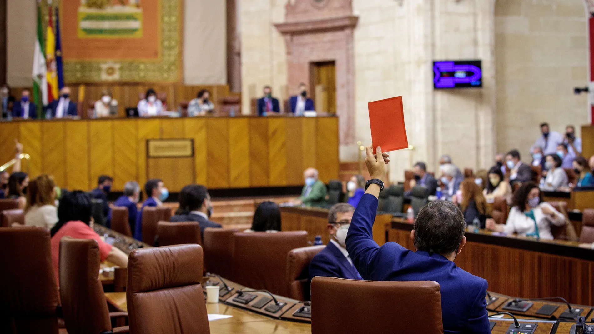 Imagen del plenario del Parlamento andaluz