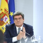 El ministro de Inclusión, Seguridad Social y Migraciones, José Luis Escrivá, al término del Consejo de Ministros del pasado jueves