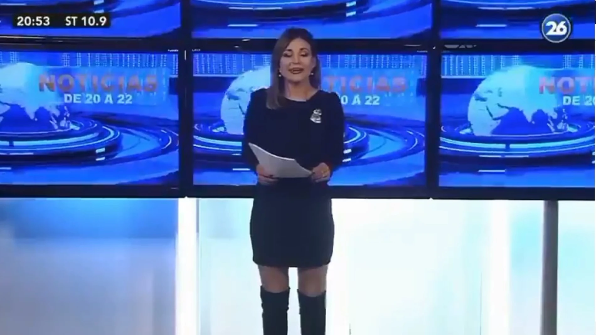 La presentadora argentina