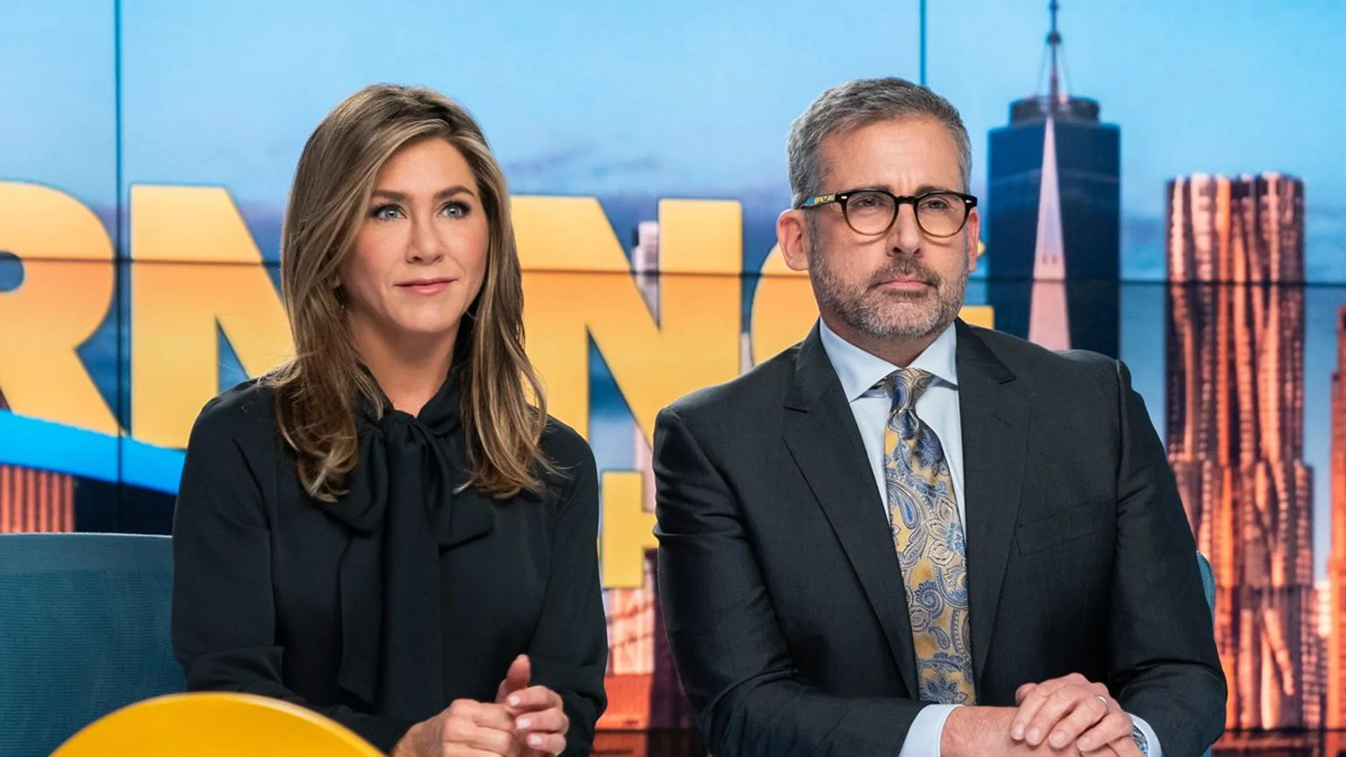 Jennifer Aniston, de actualidad por el regreso de "Friends", y Steve Carell protagonizan "The Morning Show"