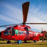 Uno de los helicópteros dedicados a la extinción de incendios que se integra en el Plan Infoca