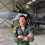 El Teniente Álvaro Ibeas Chavarino, piloto palentino de eurofighter del ALA 14 (Base Aérea de Albacete)