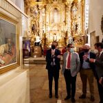 El presidente de la Diputación de Valladolid, Conrado Íscar; el alcalde de Peñafiel, Roberto Díez; y el delegado territorial de la Junta, Augusto Cobos, entre otros, inauguran la exposición "Tesoros"
