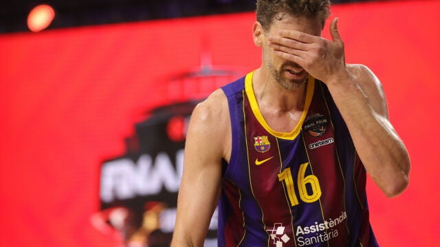 Pau Gasol, durante la final de la Euroliga
