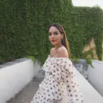 Rocío Osorno con vestido de lunares de Mango/ Instagram @rocioOsorno