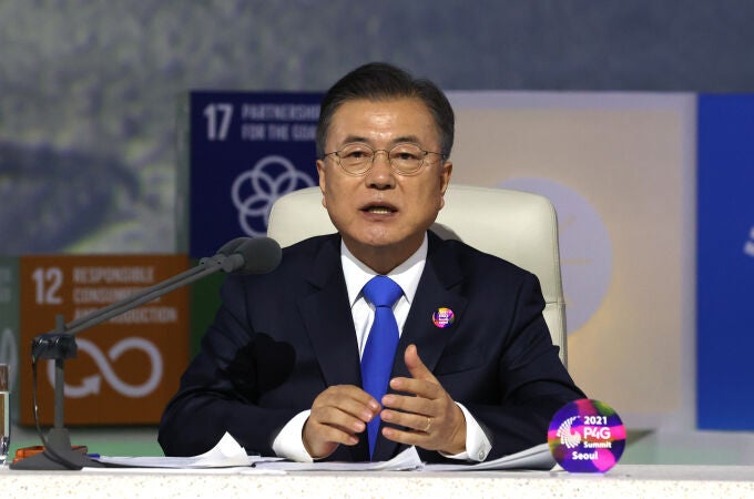 El presidente de Corea del Sur Moon Jae-in