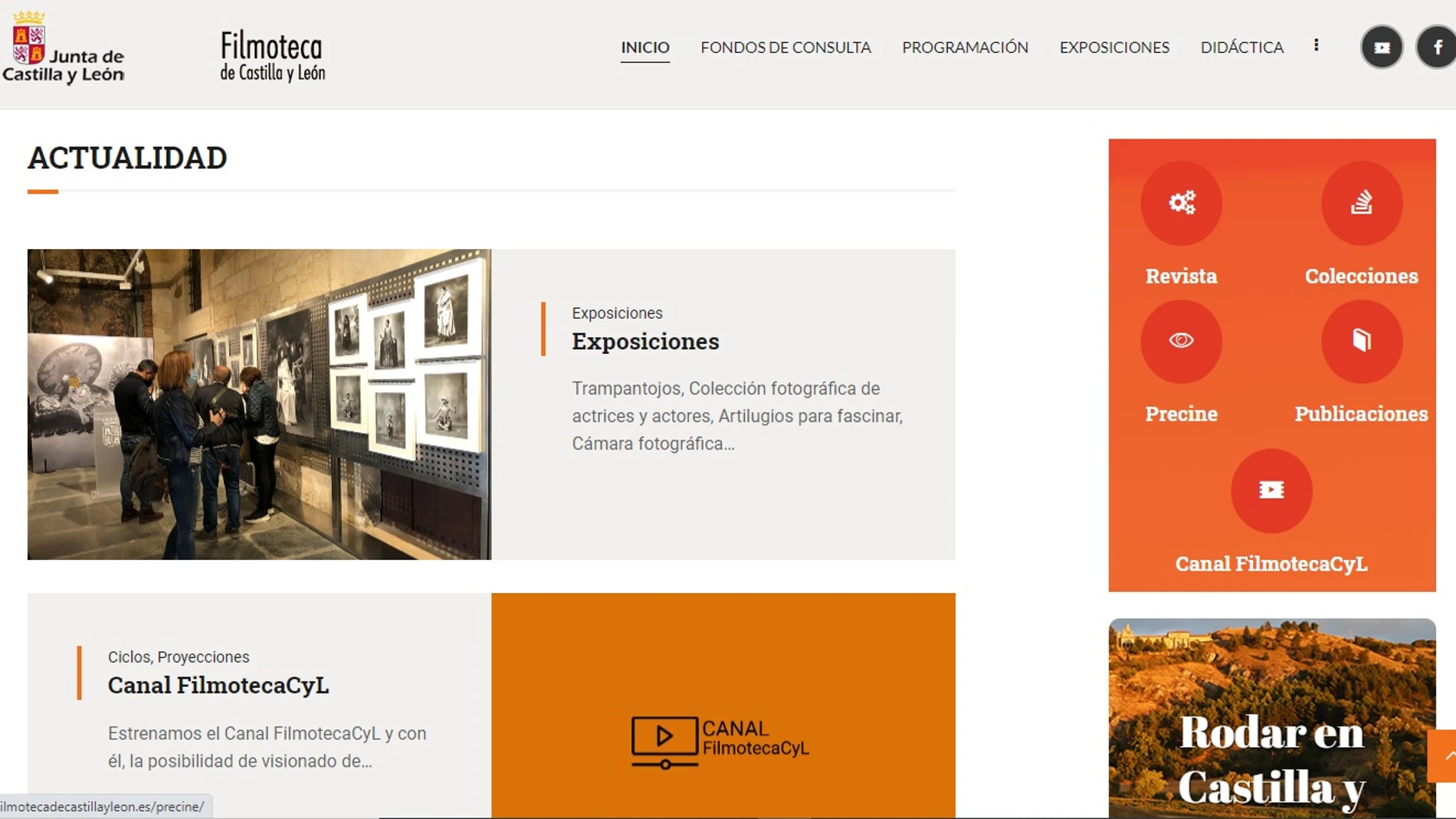 La Filmoteca de Castilla y León estrena página web