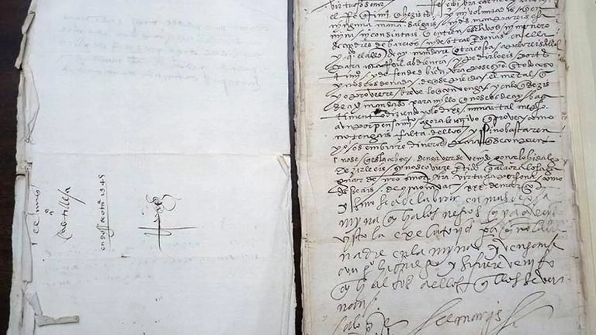 Uno de los 10 documentos de Hernán Cortés robados