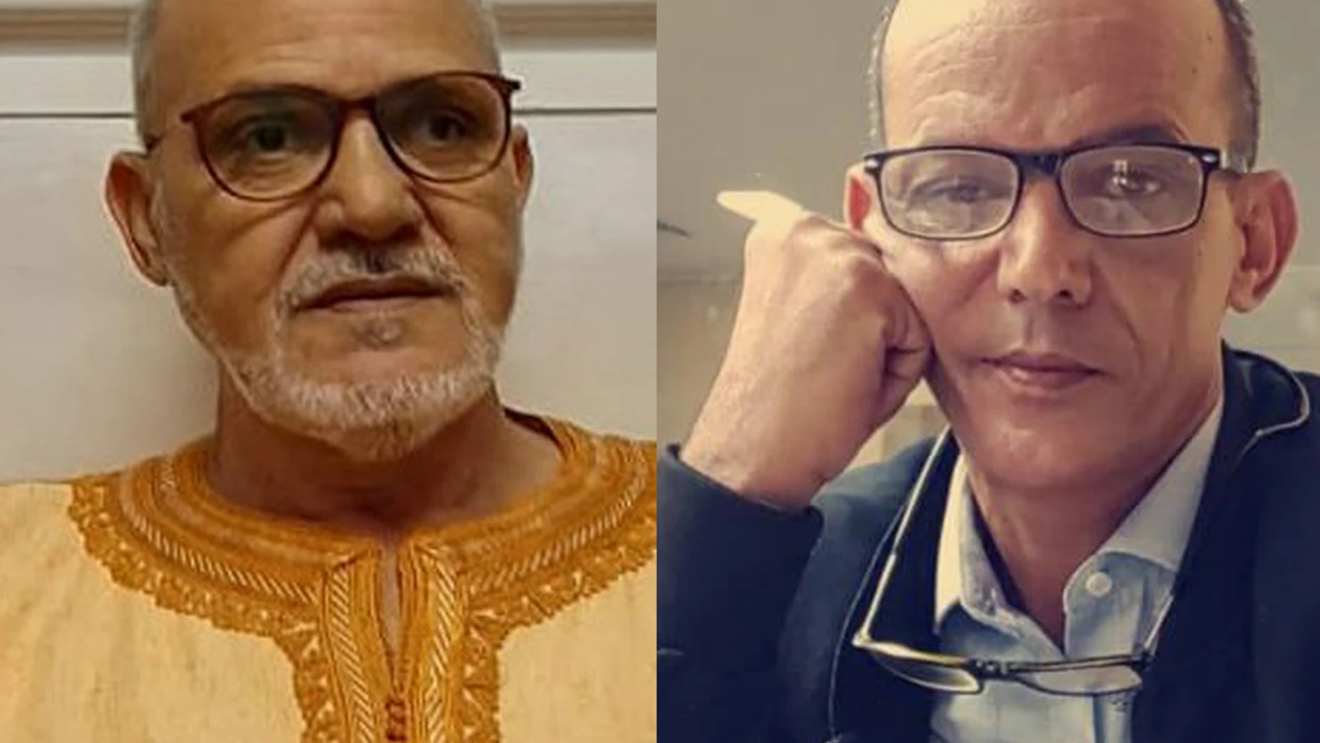 Dahi Aguai (izda.) y Fadel Breica han denunciado a Brahim Ghali en la Audiencia Nacional por torturas y detención ilegal
