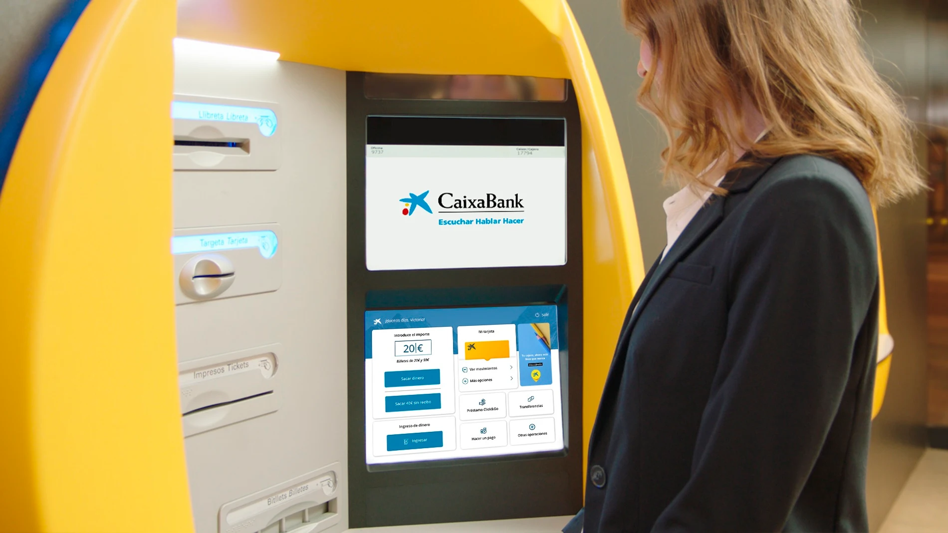 CaixaBank despliega una nueva plataforma tecnológica en sus cajeros para adaptarlos a la 'app'