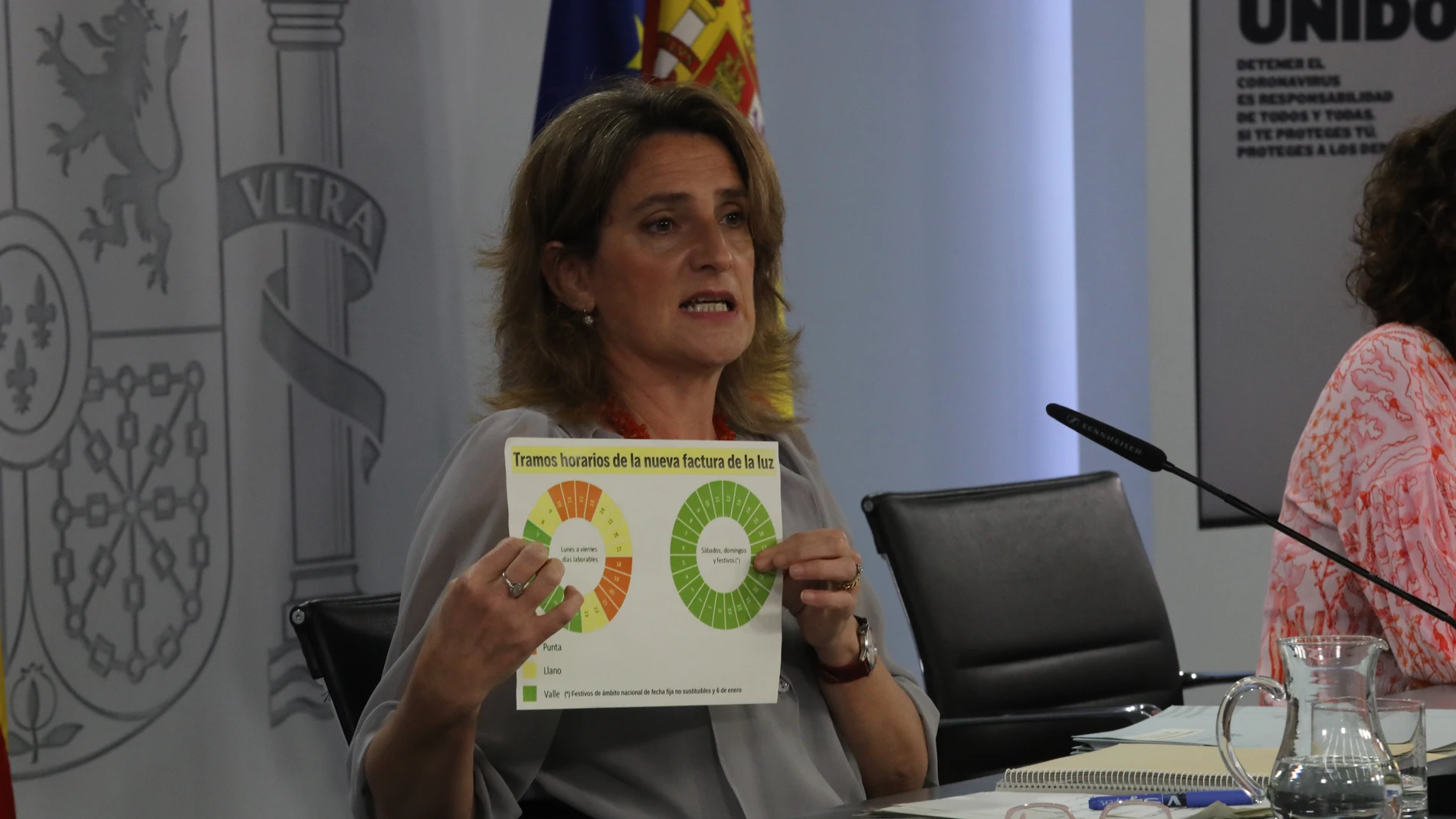 la ministra para la Transición Ecológica y vicepresidenta cuarta del Gobierno, Teresa Ribera, durante la rueda de prensa posterior a la reunión del Consejo de Ministros