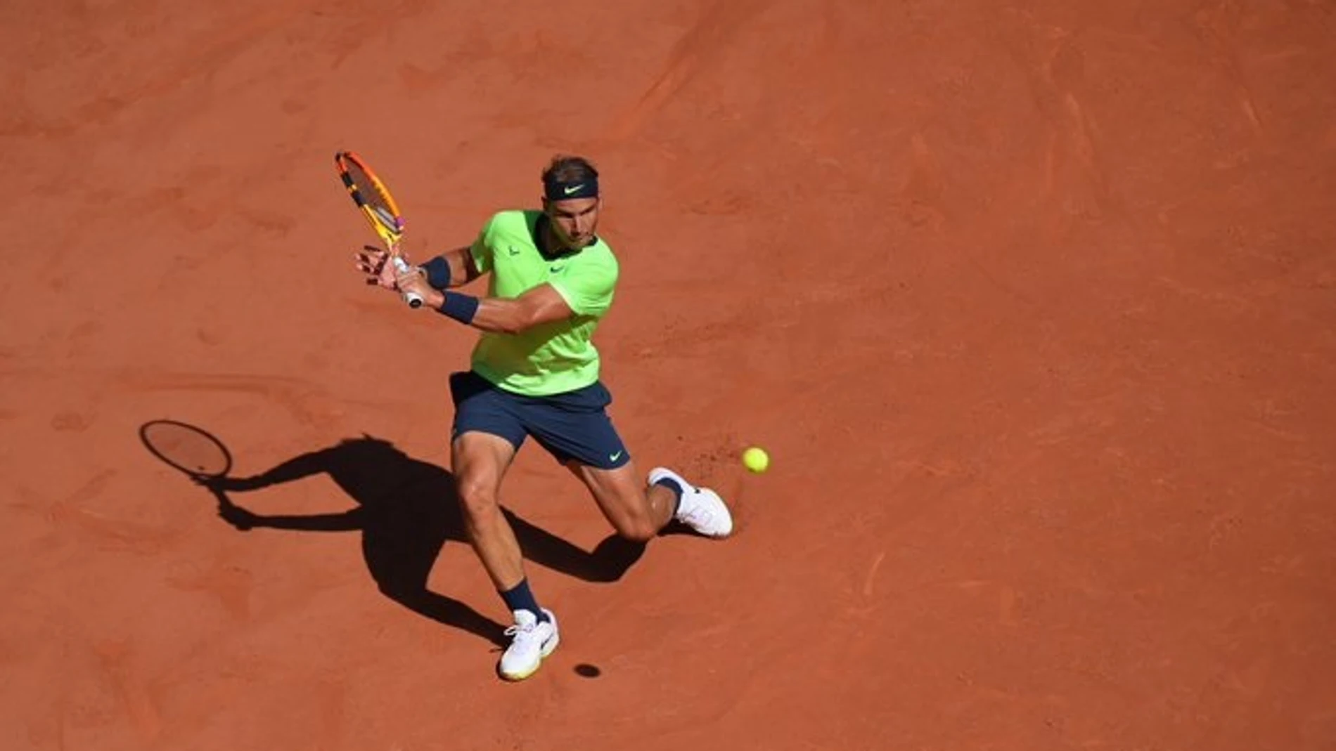 El tenista español Rafa Nadal en Roland Garros