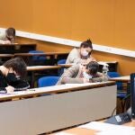 Alumnos realizan la prueba de la EBAU en la Región de Murcia