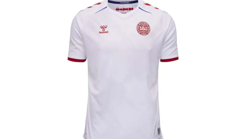 Segunda camiseta de Dinamarca para la Eurocopa 2020.