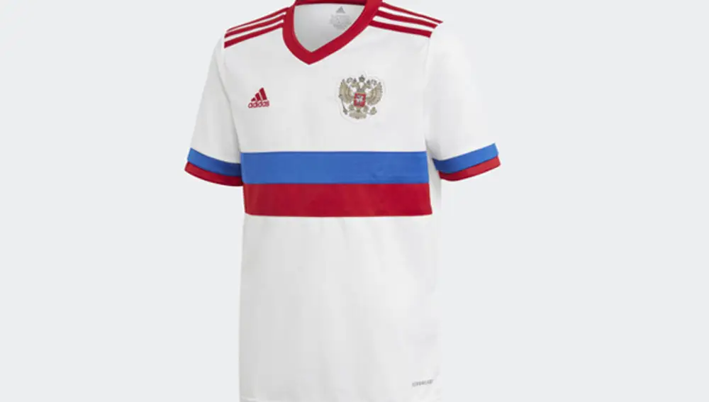 Segunda camiseta de Rusia para la Eurocopa 2020.