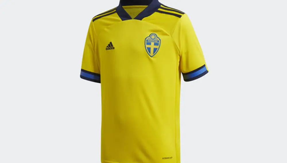 Camiseta de Suecia como local para la Eurocopa 2020.