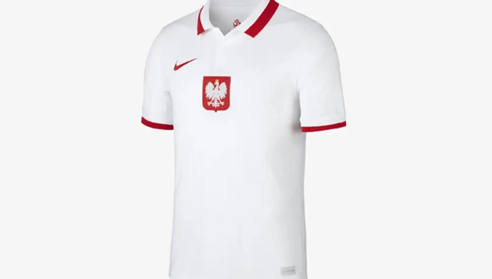 Camiseta de Polonia como local para la Eurocopa 2020.