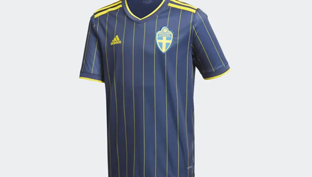 Segunda camiseta de Suecia para la Eurocopa 2020.