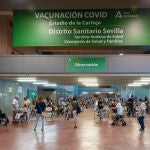 Jornada de vacunación en el estadio de la Cartuja de Sevilla
