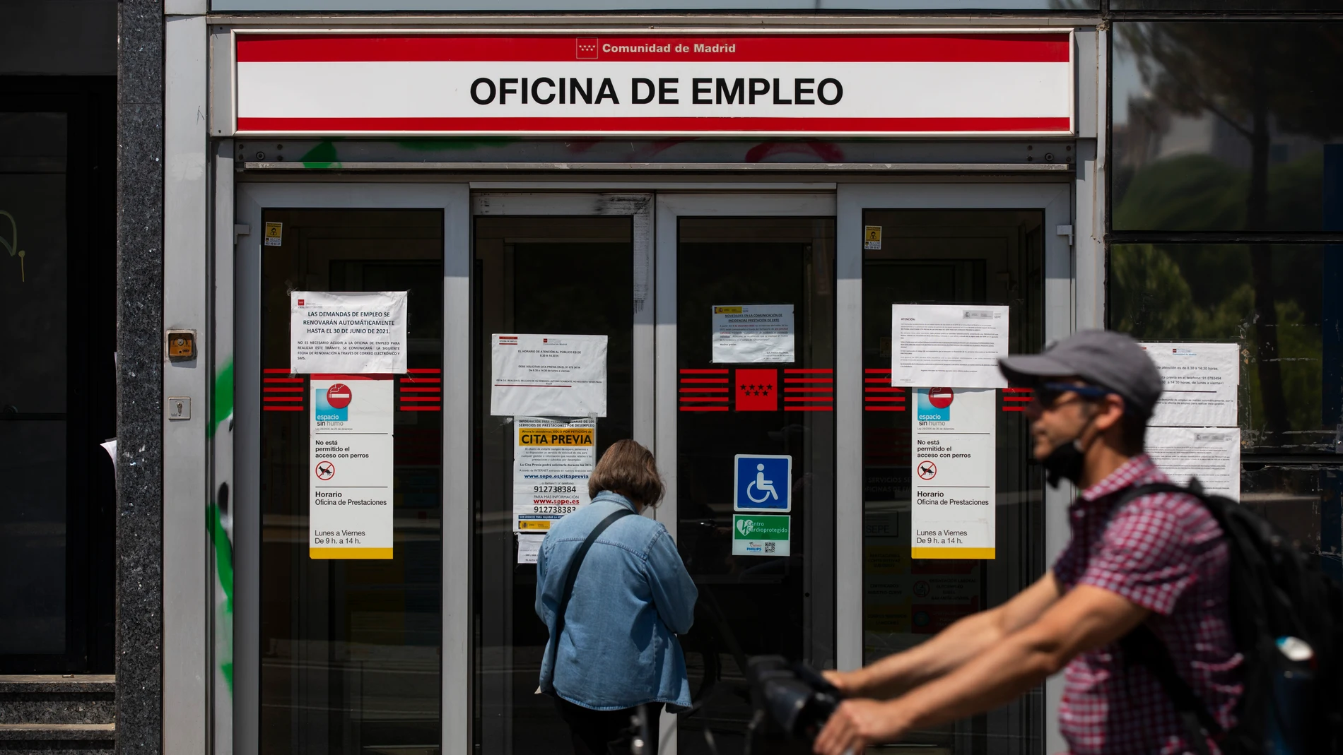 Oficina de Empleo en Madrid.