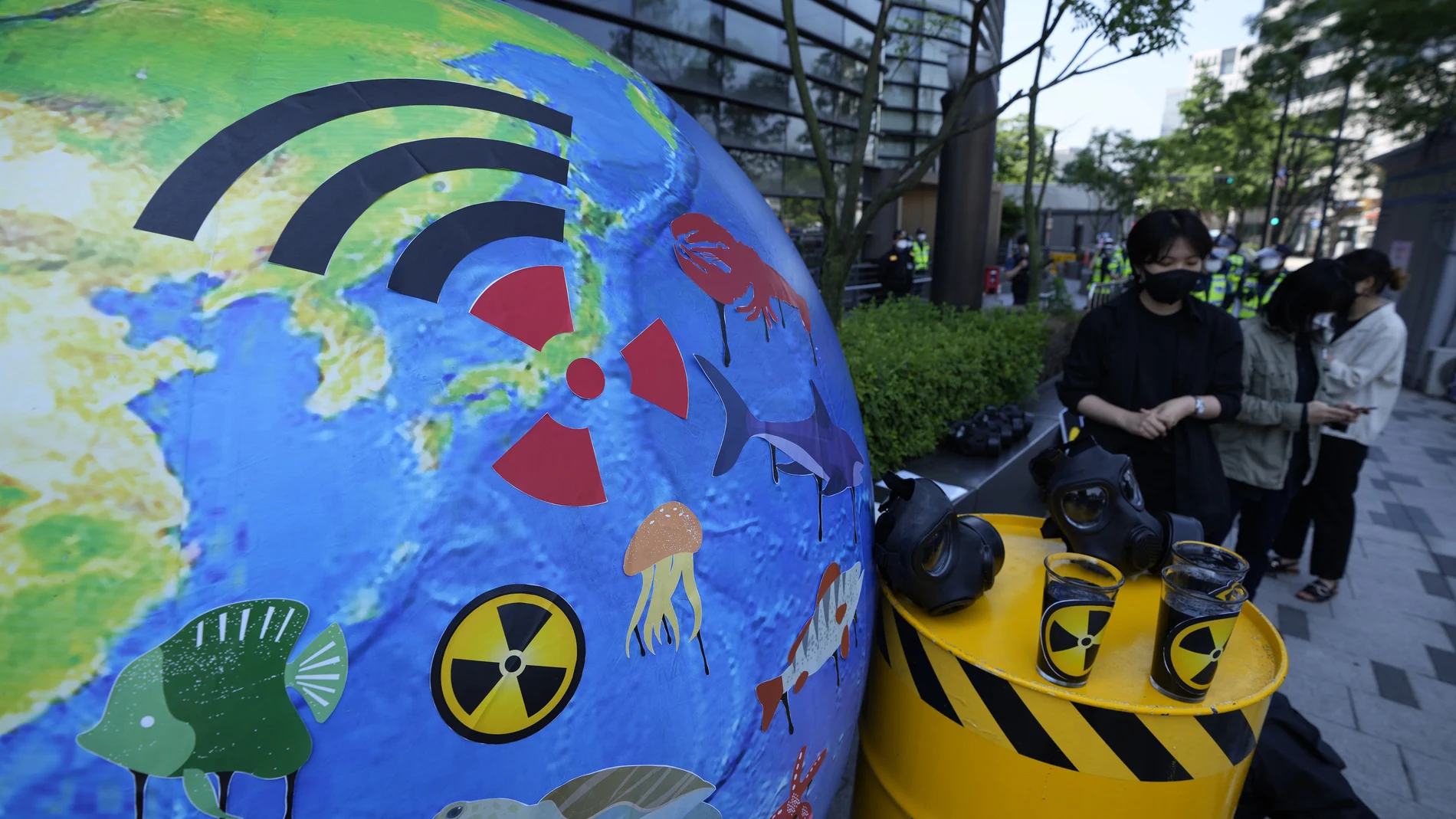 Una protesta contra el uso de energía nuclear en Japón