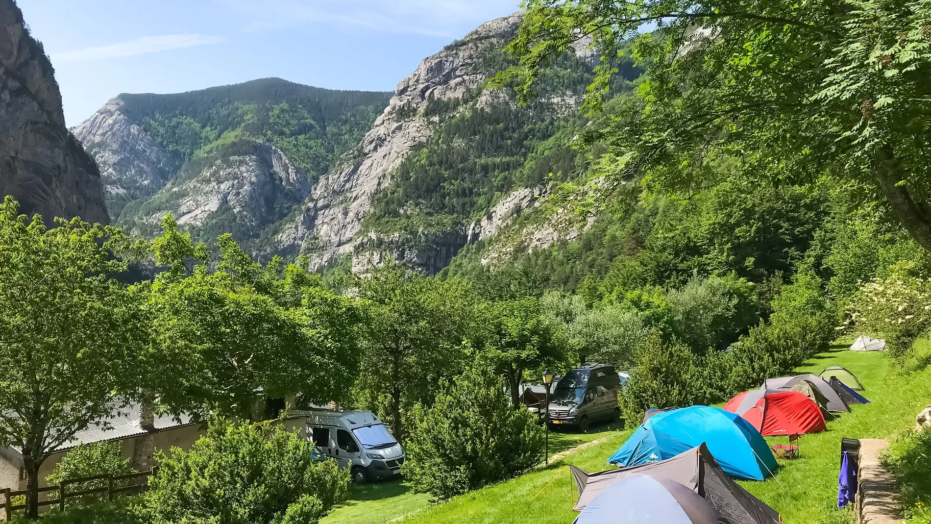 Camping de Bujaruelo, en Huesca