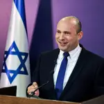 El primer ministro israelí, Naftali Bennett, durante una rueda de prensa en Jerusalén
