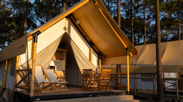 Imagen de un "camping de lujo"