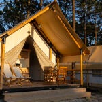 Imagen de un "camping de lujo"