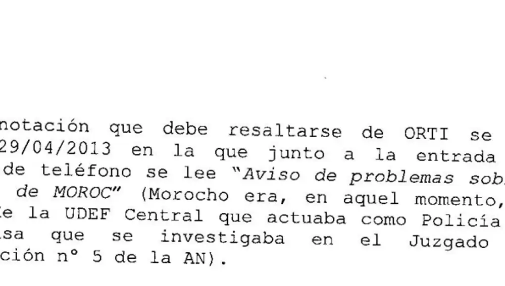 Extracto del auto del juez Manel García Castellón