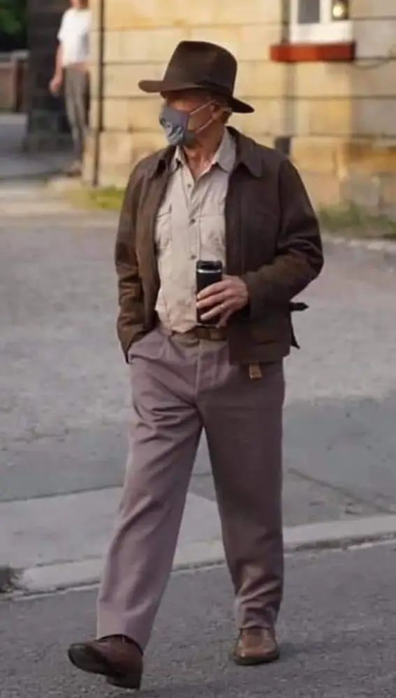 Harrison Ford durante el nuevo rodaje