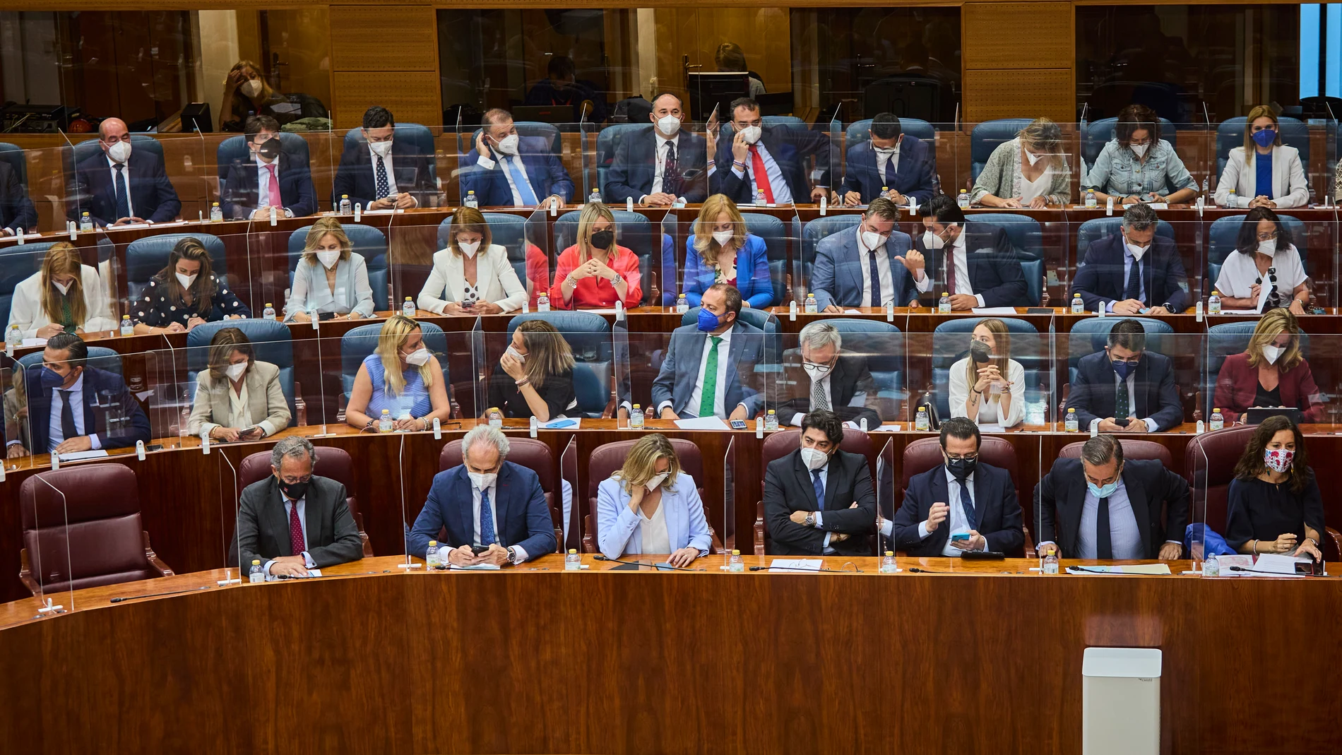 Constitución de la XII Legislatura en la Asamblea de Madrid. Bancada del PP