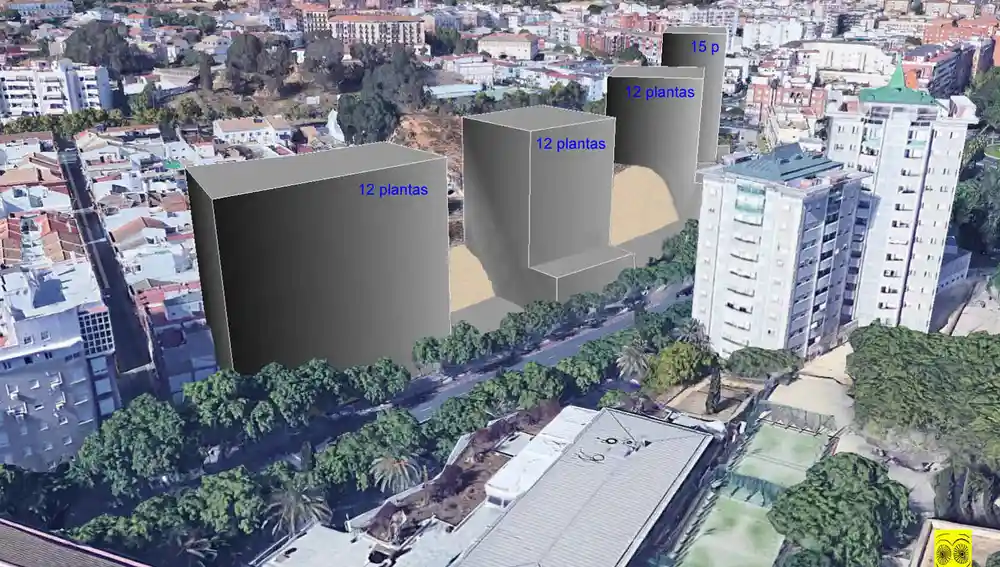 Edificios que quieren construir en la necrópolis de Huelva