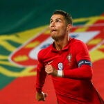 Cristiano Ronaldo, en el Portugal - Israel