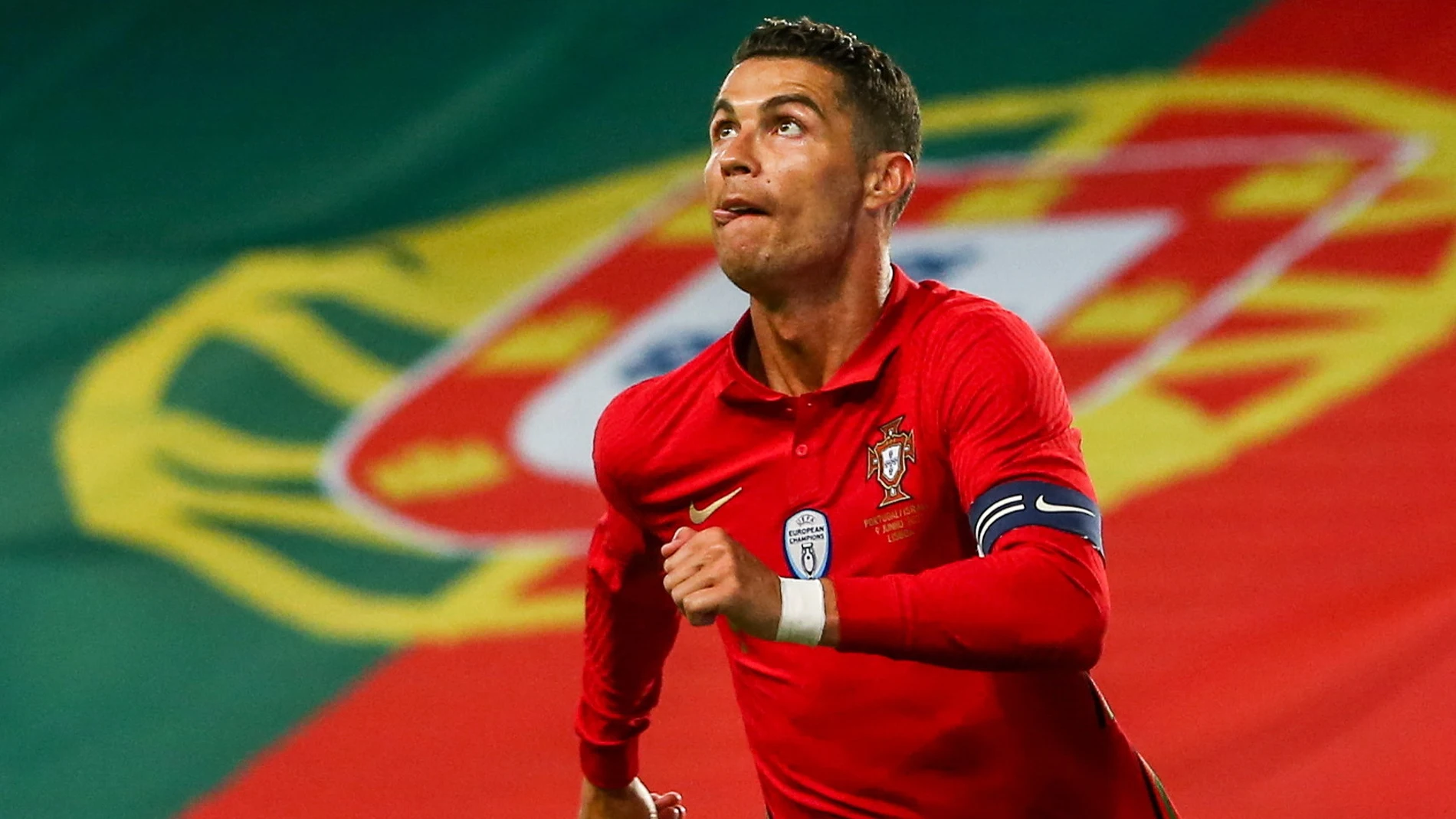 Cristiano Ronaldo, en el Portugal - Israel