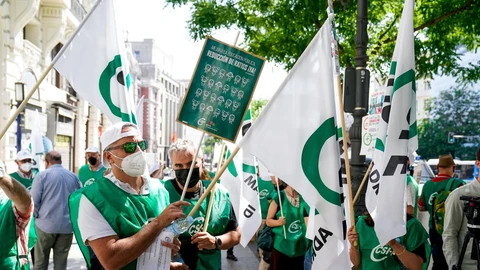 Una protesta de empleados públicos en Madrid