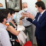 El consejero de Fomento Juan Carlos Suárez Quiñones, con el presidente de la Cámara, Javier Vega y la Directora territorial de Unicaja, Margarita Serna
