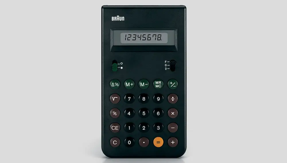 Calculadora Braun ET 33, diseñada en 1977