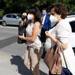 Juana Rivas, acude a el Centro de Inserción Social Matilde Cantos en Granada capital acompañada de sus abogados. Álex Cámara / Europa Press