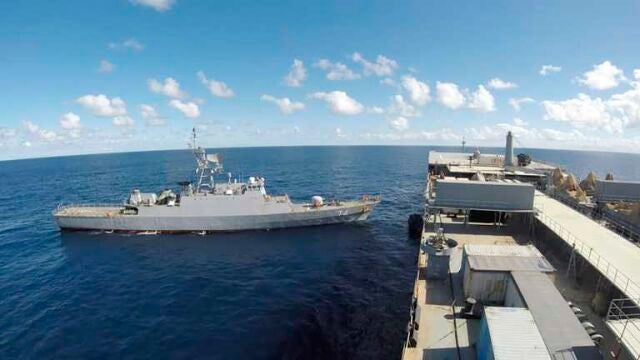 Barco Iraní que ha conseguido llegar al Océano Atlántico por primera vez. AP