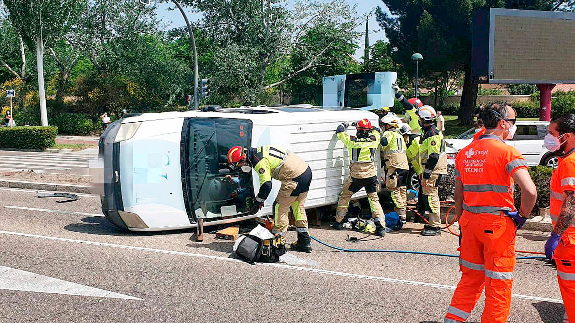 Imagen de archivo de un accidente de tráfico ocurrido en Zamora