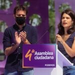 La ex portavoz de Unidas Podemos en la Asamblea de Madrid Isa Serra, durante su intervención en la IV Asamblea de Podemos