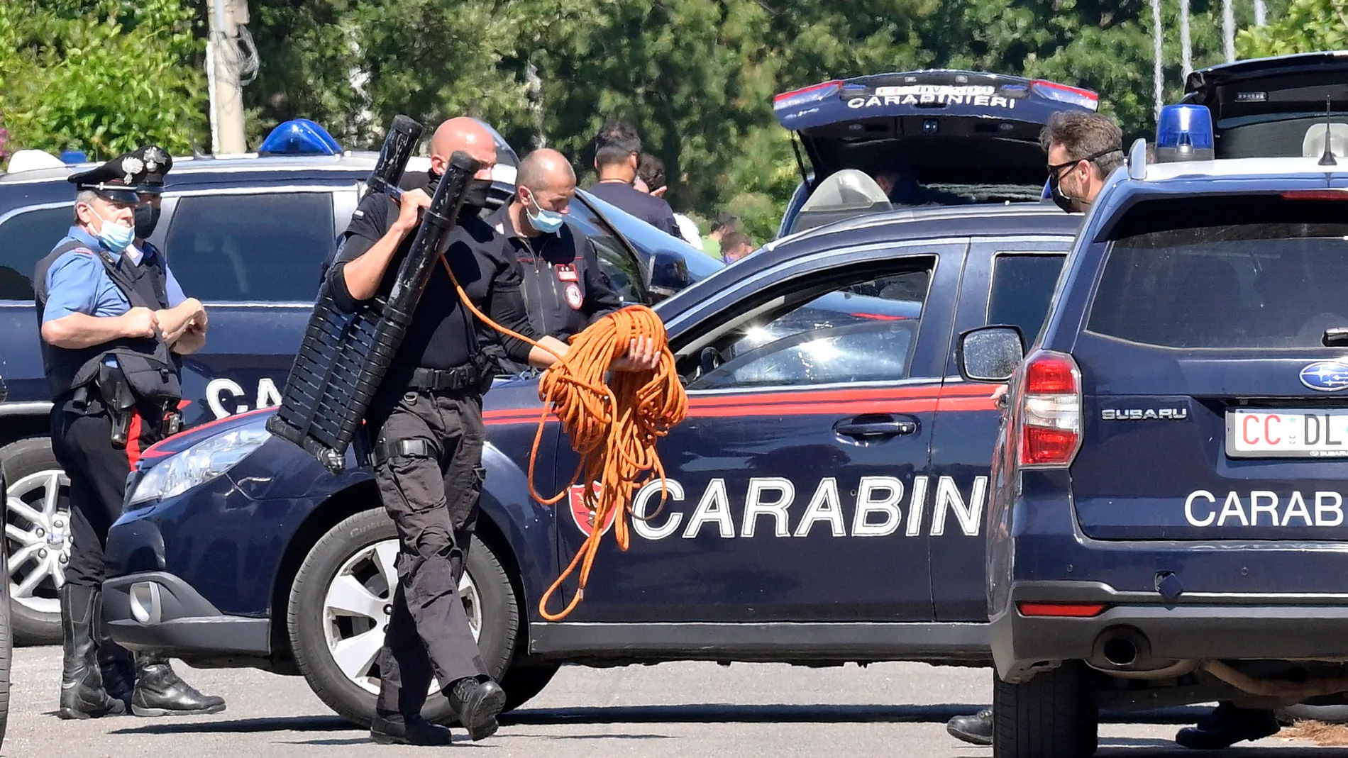 Agentes de los carabinieri en una foto de archivo