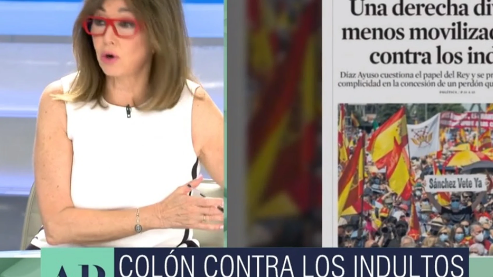 Ana Rosa corrige a su colaboradora