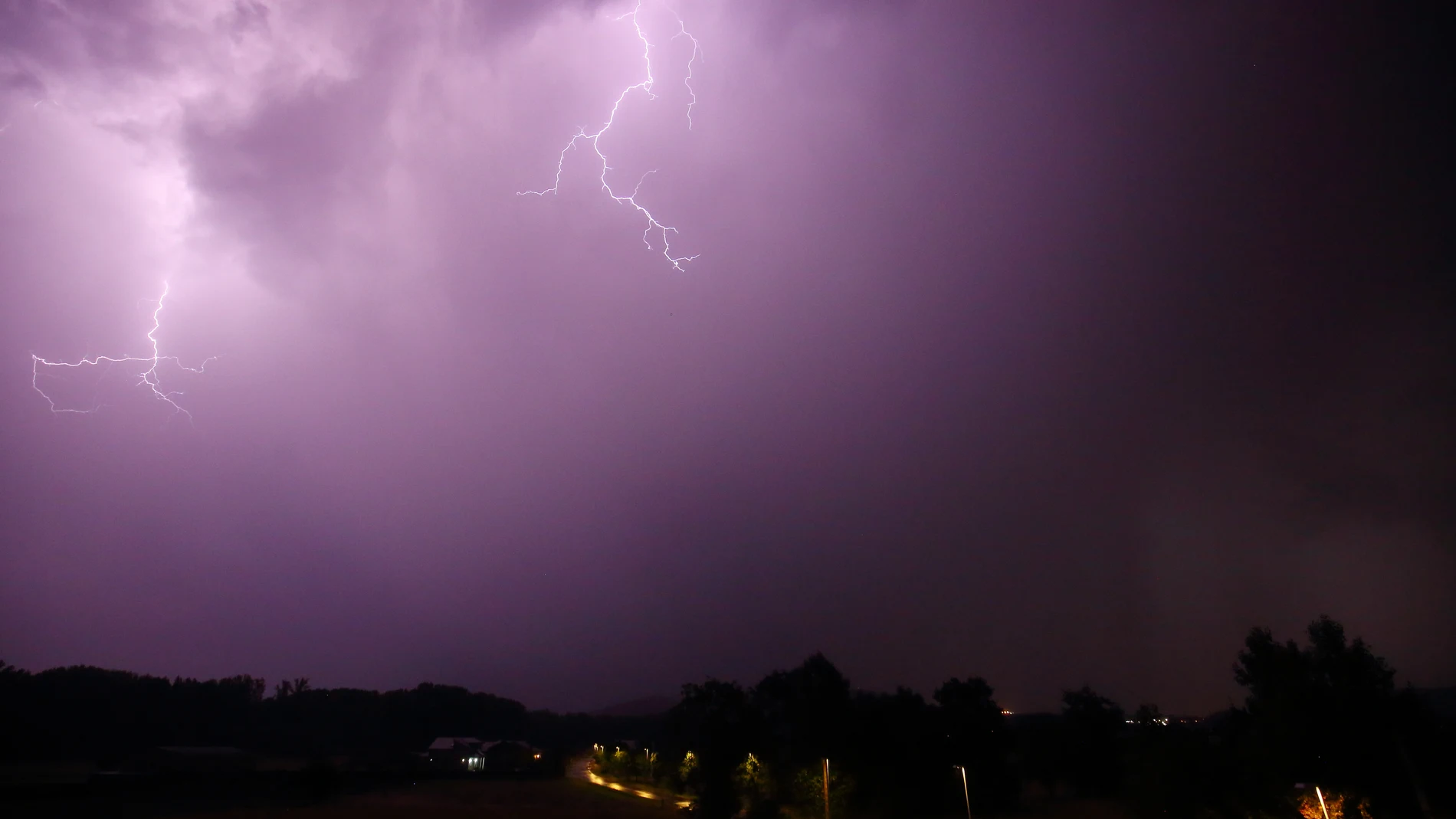 Intensa tormenta en el Bierzo